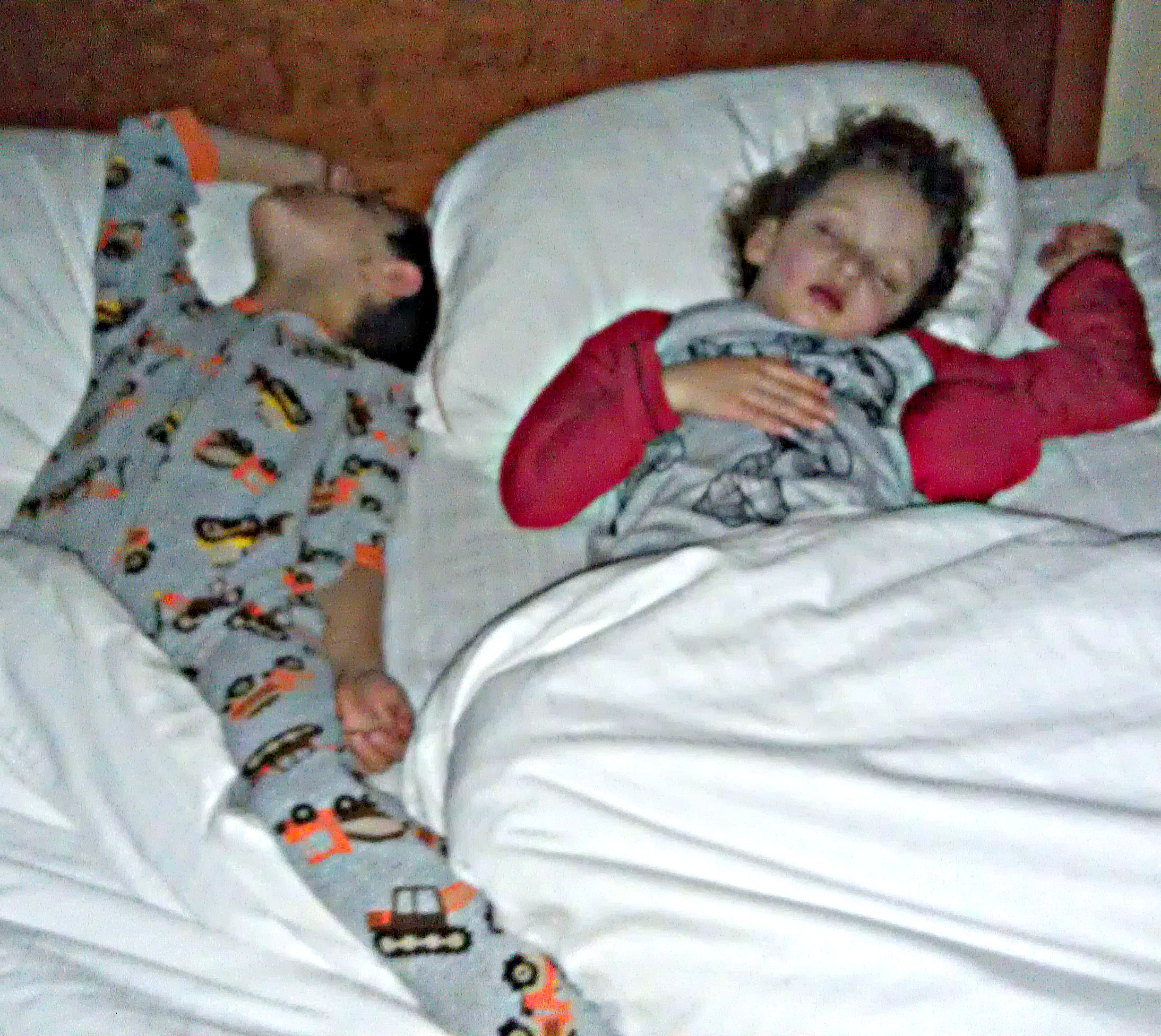 Brother feet sleep