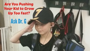 Are you pushing kids growing up too fast